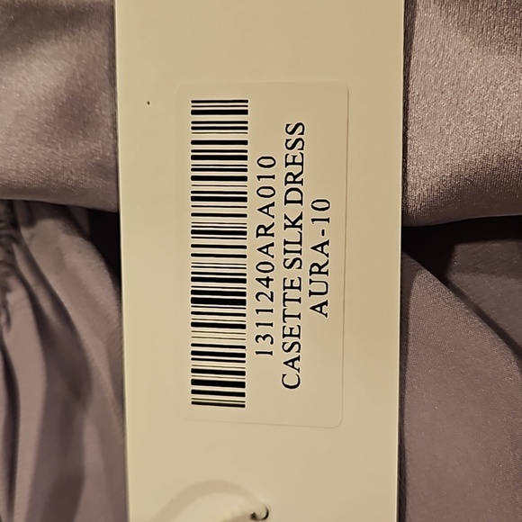 💕REFORMATION💕 Casette Silk Dress ~ Aura Lavender 10 NWT - Picture 13 of 15
